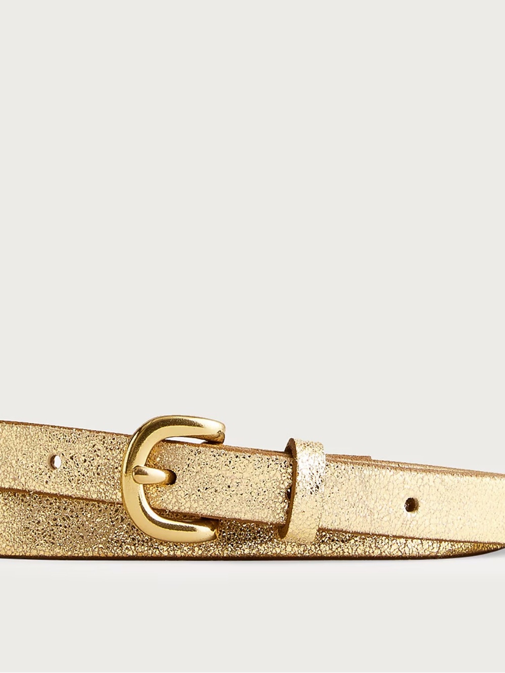 J.Crew Skinny metallic Italian leather belt Small - Picture 2 of 4